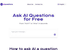Ask AI Questions Online:一款免注册秒回答,免费无广告的AI搜索工具