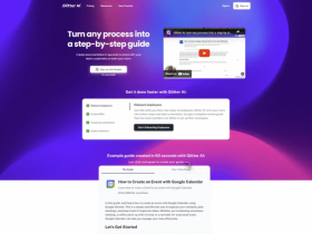 Glitter AI:智能流程记录工具,语音自动生成带截图的图文SOP操作指南