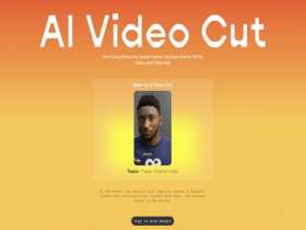 AI Video Cut:一款能够一键将长视频智能剪辑成短视频与广告素材的实用AI工具