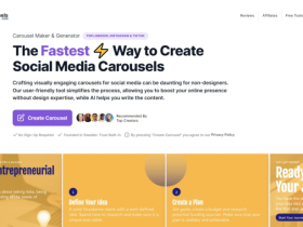 AI Carousels:一款可以零基础一键生成社交媒体高质量轮播图的AI工具