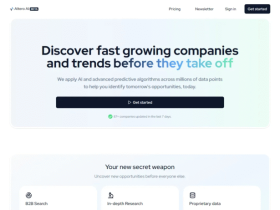 Altero AI:可以帮你收集商业信息、行业趋势、分析数据 并写邮件的实用AI工具,还能学会你的文风