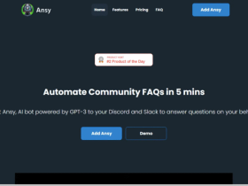 Ansy AI:一款基于GPT-3的Discord智能问答机器人
