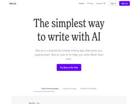 Boo.ai:一款帮你快速写出高质量文案和邮件的实用AI写作辅助工具