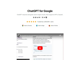 ChatGPT for Google:让AI回答和搜索结果并排显示,查资料不用再切换网页