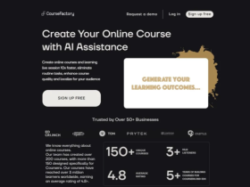CourseFactory AI:一款简单又好用的人工智能课程创作平台,让课程制作更加简单高效