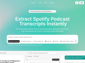 SpotScribe:智能音频转文字,播客转录、摘要与交互式问答实用AI工具