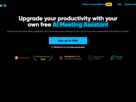 Fathom:可自动录制总结会议、同步办公数据的高效AI会议辅助工具