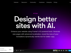 Framer:AI赋能无代码网页设计平台,支持建站部署运维与多功能网站优化