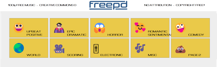 推荐一个免费商用音乐MP3素材文件网站-FreePD - 优品评测